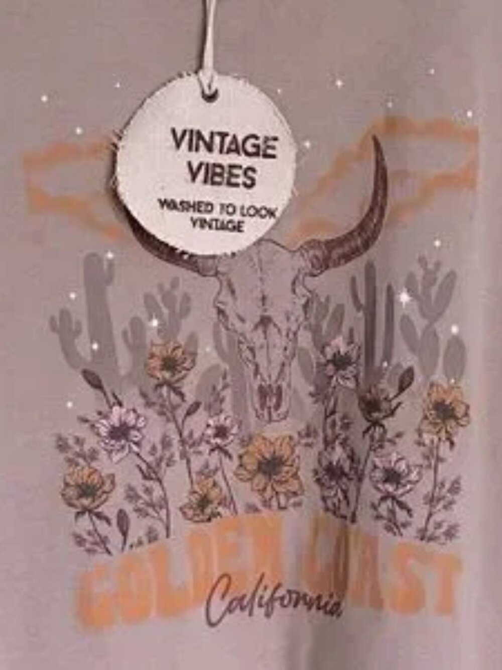 Vintage Vibes Longhorn Graphic Tank Top Women’s - Picture 3 of 5